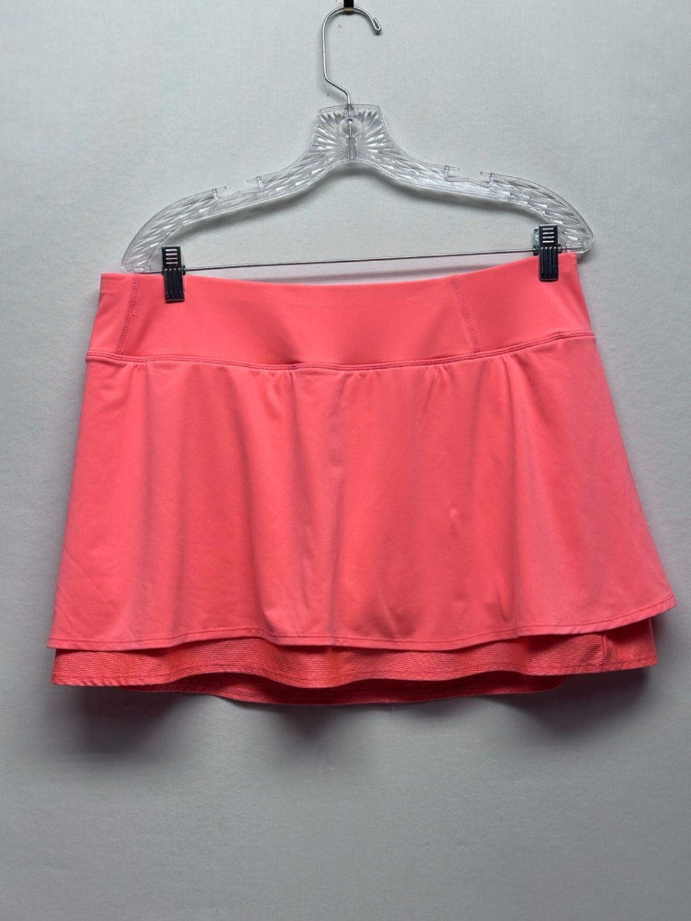Neon coral  Athleta Skirt with Built-In Shorts XL